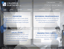 Tablet Screenshot of chappellpartners.ca